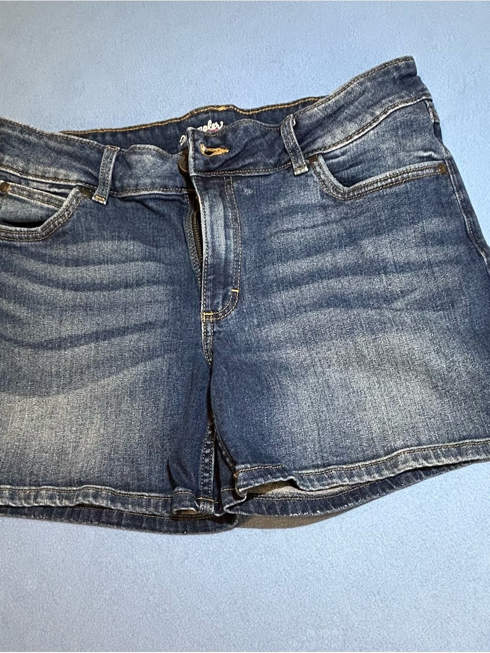Wrangler Blue Fade Denim Jean Shorts